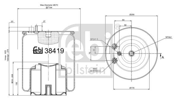 Bellow, air suspension